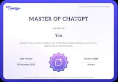 AI certificate preview