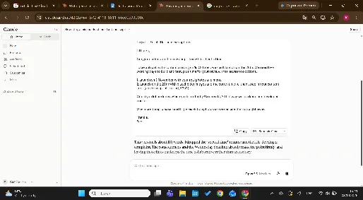 Claude Opus 5.5’s rewrite of the client reply in 114 words with a subject line and no blame